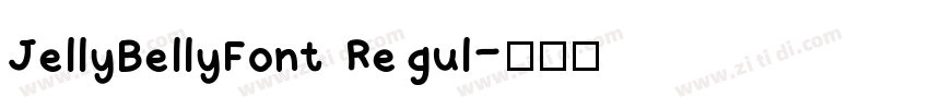 JellyBellyFont Regul字体转换